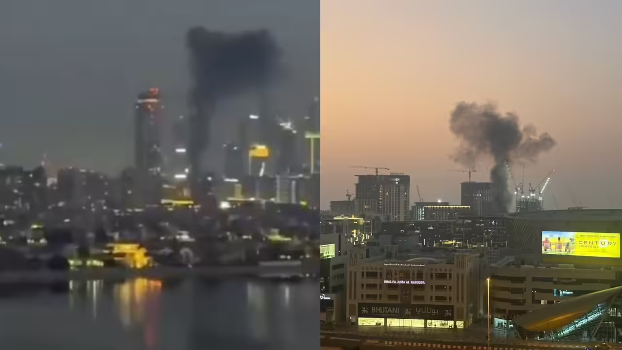Dubai Explosions: Iranian Missiles Hit Palm Jumeirah, Target US Bases in Gulf | Live Updates