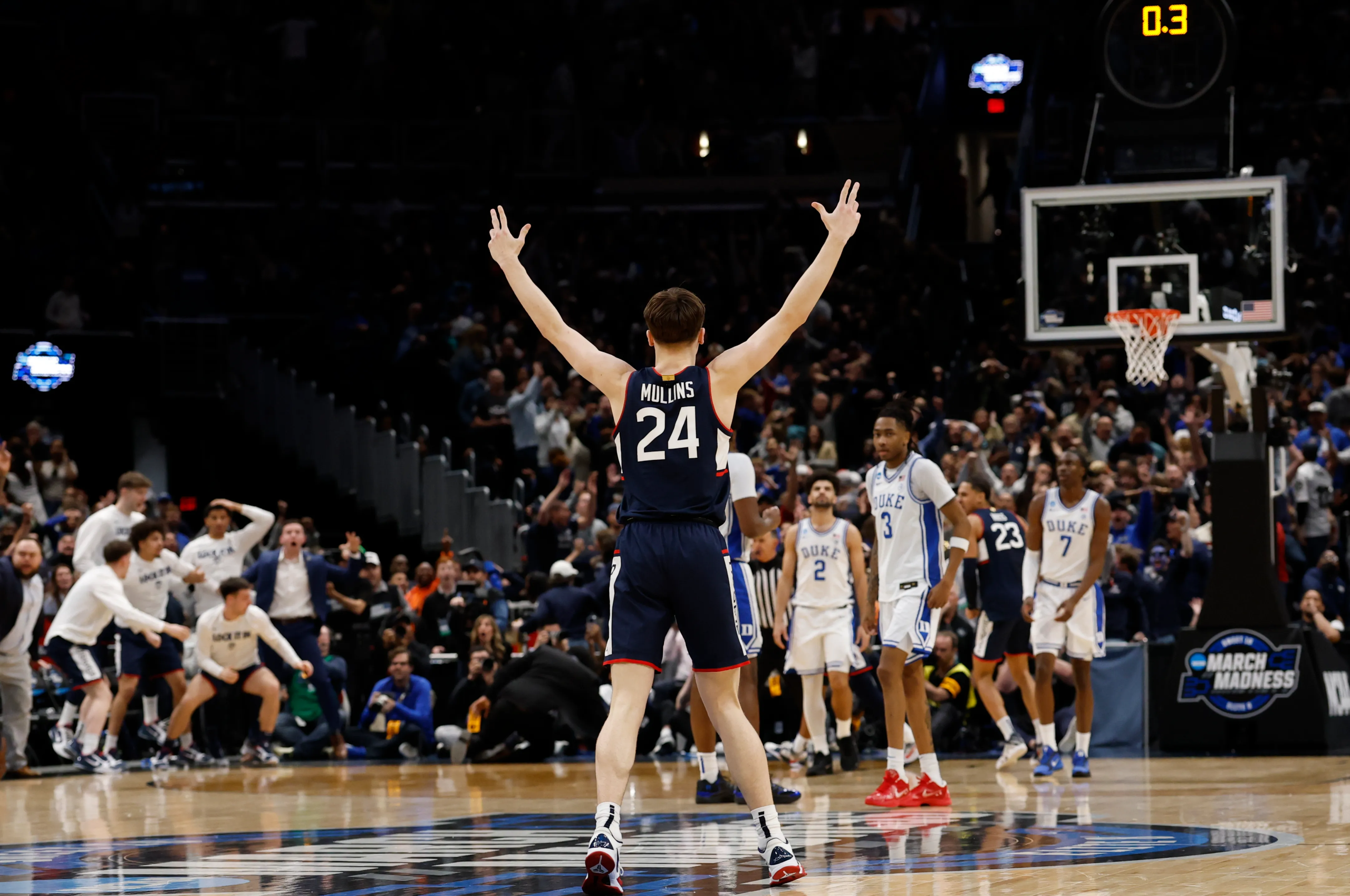 Historic: UConn Stuns Duke With 35-Foot Buzzer Beater After 19-Point Comeback